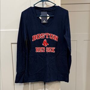 Fanatics Navy Boston Red Sox Long Sleeve Tee